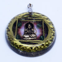 Thumbnail for ENVIO INMEDIATO Potenciador del cuarto Chakra con Buda Maitreya en chapa de ORO - Metayantra MǸxico