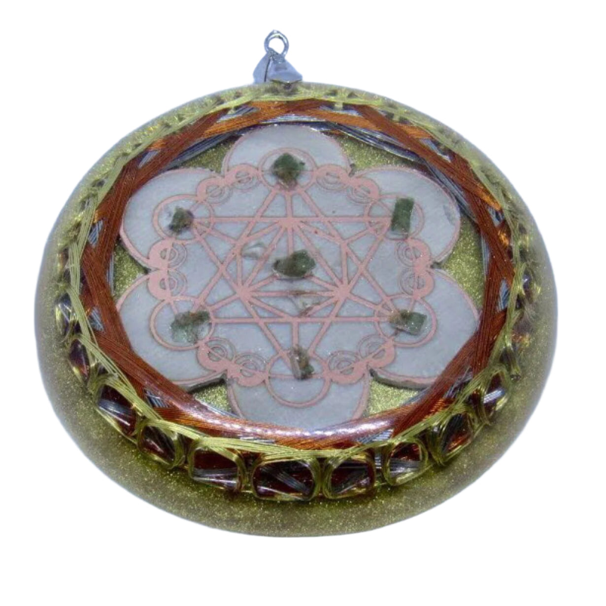 ENVǍO INMEDIATO Resonador Cuǭntico con Moldavita para ADN Cley Hill Crop 36 Vortex - Metayantra MǸxico