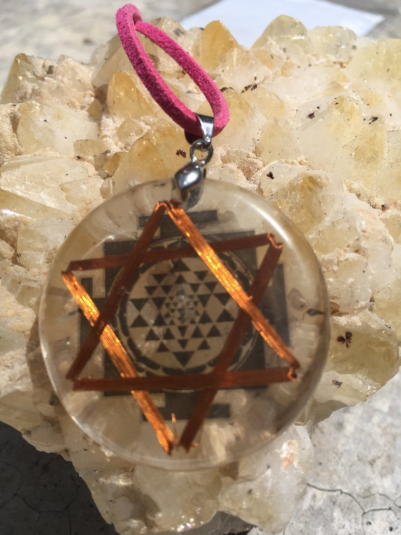 ENVǍO INMEDIATO Sri Yantra Hexagrama - Metayantra MǸxico