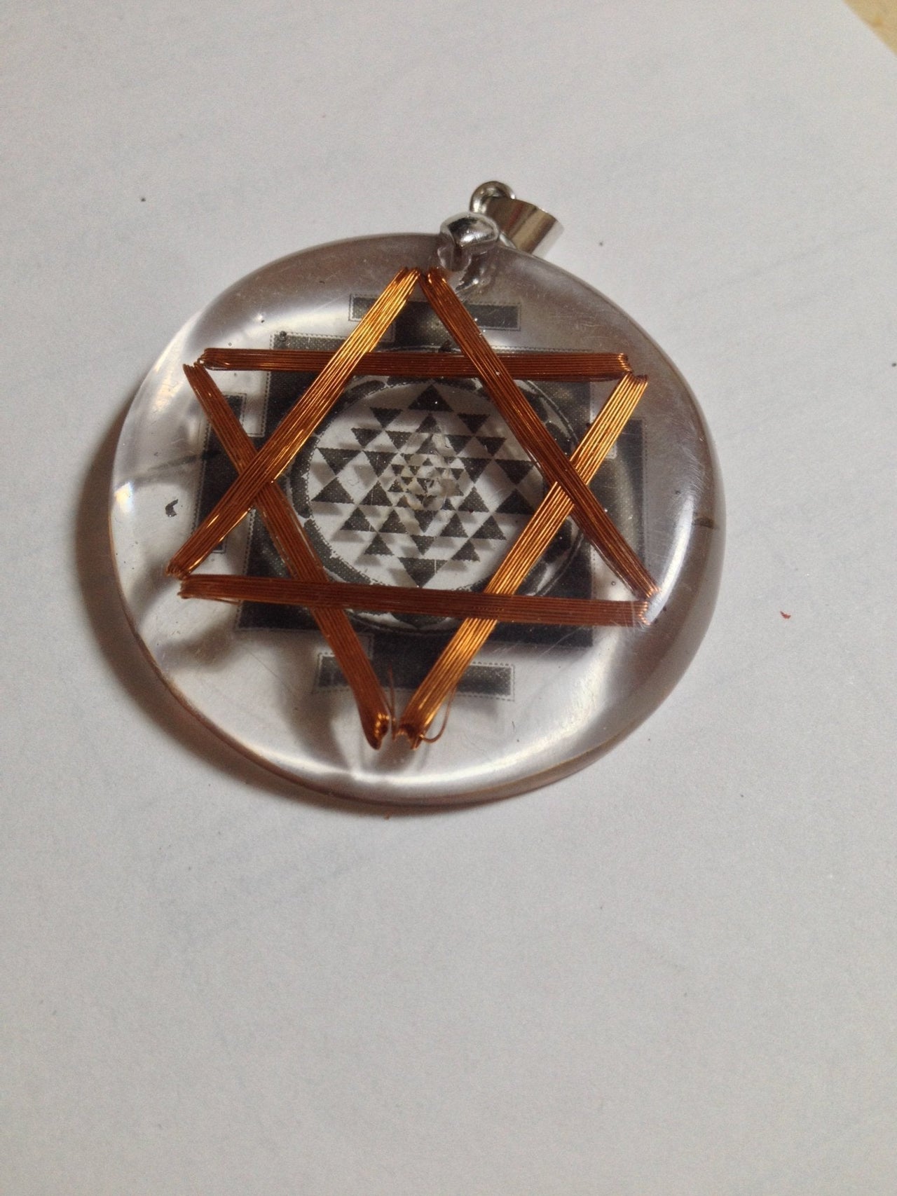 ENVǍO INMEDIATO Sri Yantra Hexagrama - Metayantra MǸxico