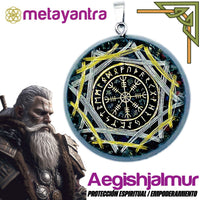 Thumbnail for ƒð�Ð??ñEscudo protector Aegishjalmur Multielemental - Estrella CÇüsmica de ProtecciÇün - Metayantra MǸxico