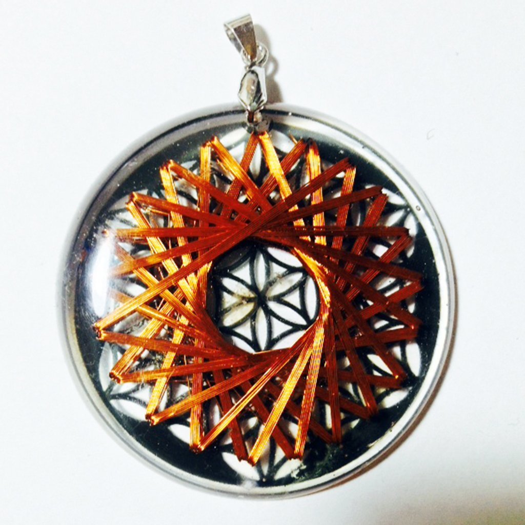 Flor de la Vida 21 Vortex Negro - Metayantra MǸxico