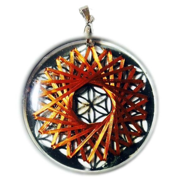 Flor de la Vida 21 Vortex Negro - Metayantra MǸxico