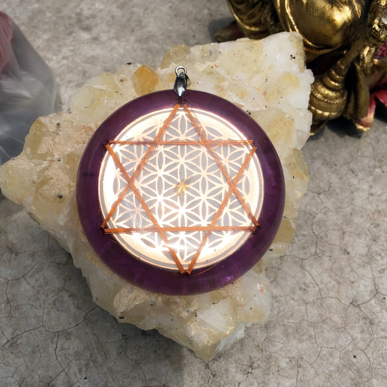 Flor de la Vida Hexagrama Resonador Cuǭntico - Metayantra MǸxico