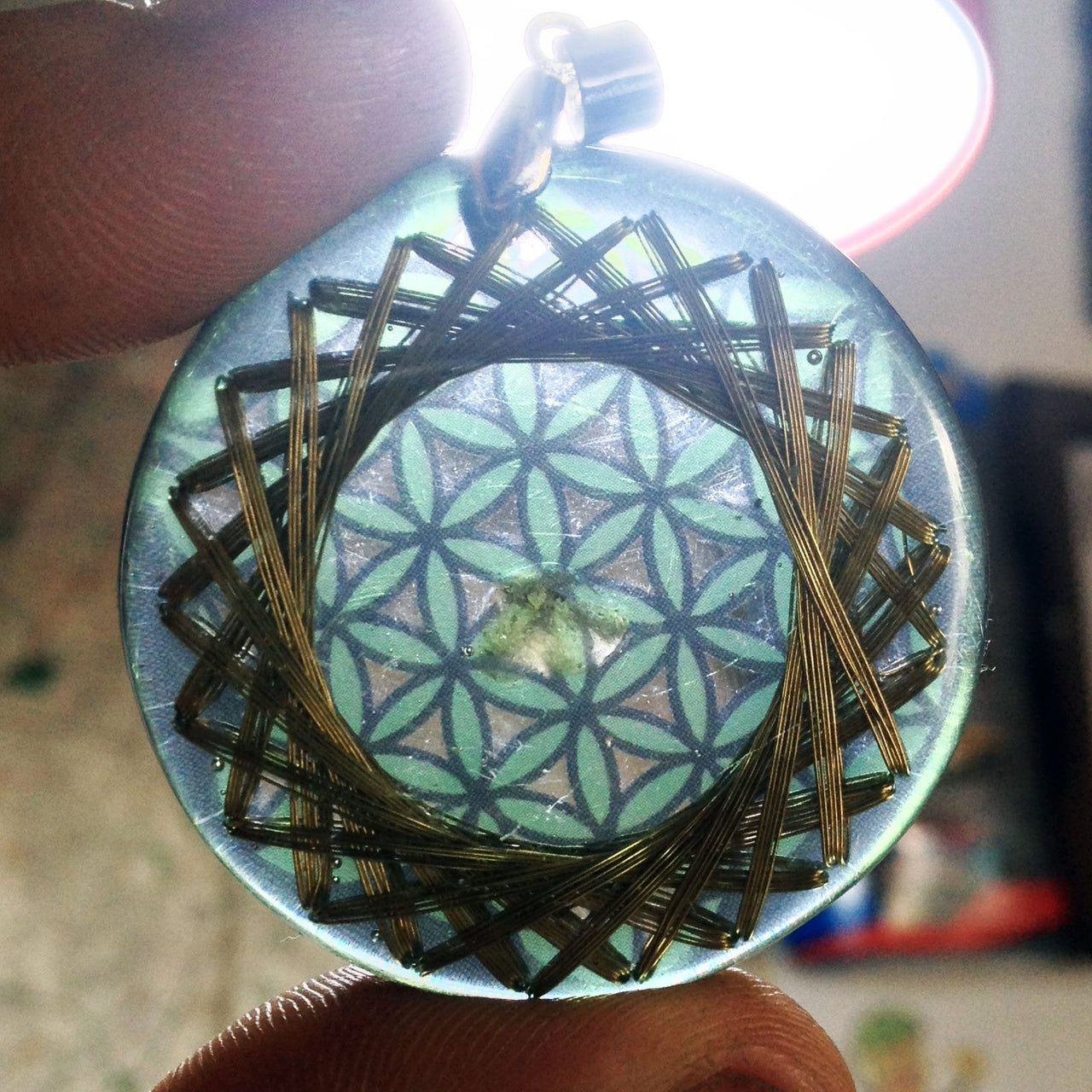 Flor de la Vida Verde para Voluntad y Poder - Metayantra MǸxico