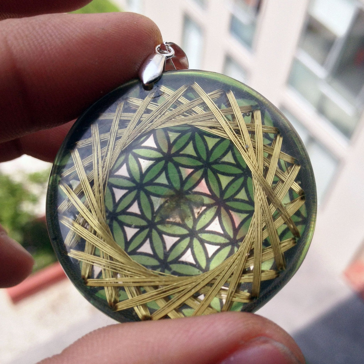 Flor de la Vida Verde para Voluntad y Poder - Metayantra MǸxico