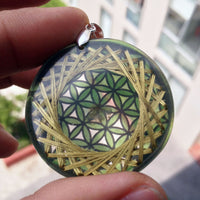 Thumbnail for Flor de la Vida Verde para Voluntad y Poder - Metayantra MǸxico