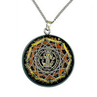 Thumbnail for Kit de ProtecciÇün EnergǸtica y Abundancia: Collar EnergǸtico de Orgonita y Pulsera de Zinc con Medalla de San Benito - Metayantra MǸxico