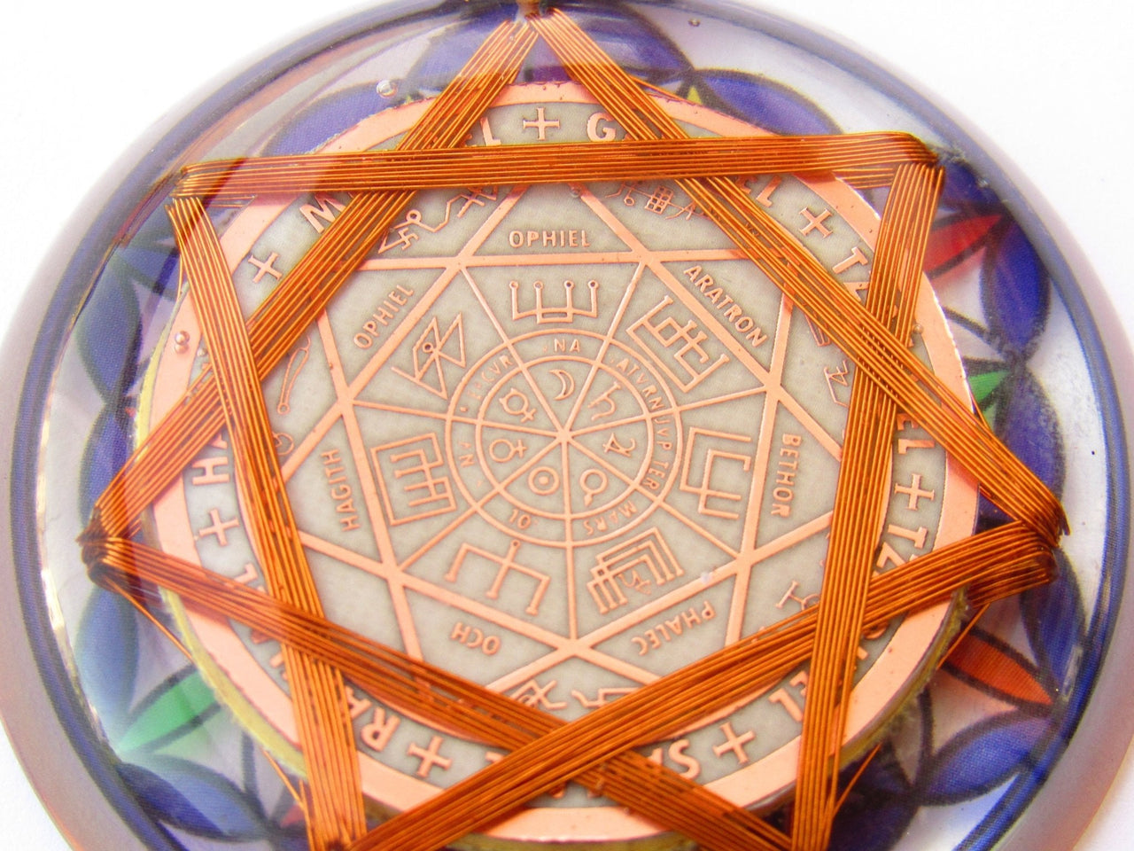 Protector 7 Arcǭngeles y Flor de la Vida - Metayantra MǸxico