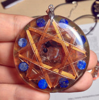 Thumbnail for Protector contra Magia Negra Kalachakra Oro 14k Cristales Protectores Ship Coil - Metayantra MǸxico