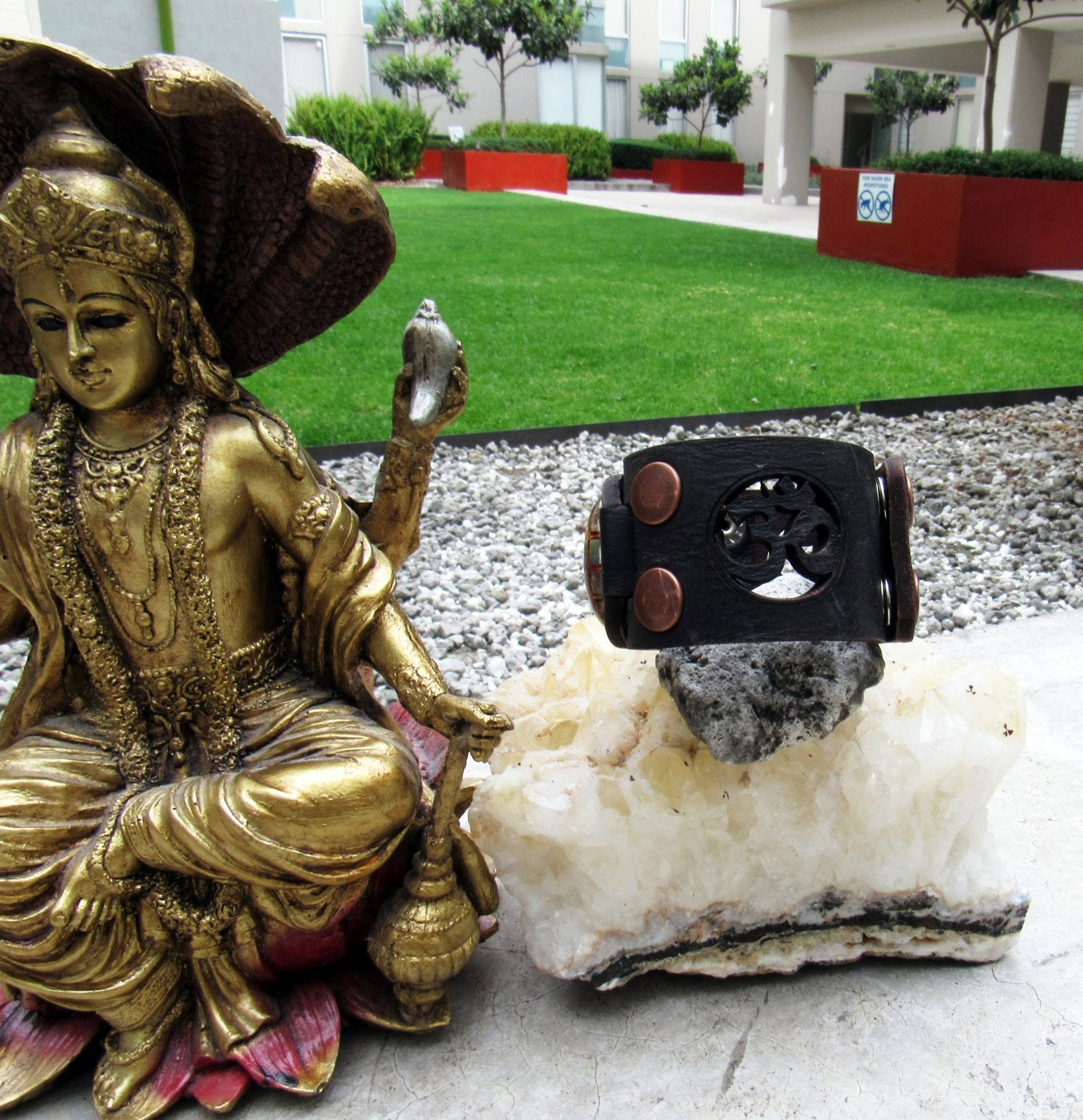 Pulsera con resonador cuǭntico Quetzalcoatl de 7 Chakras - Metayantra MǸxico