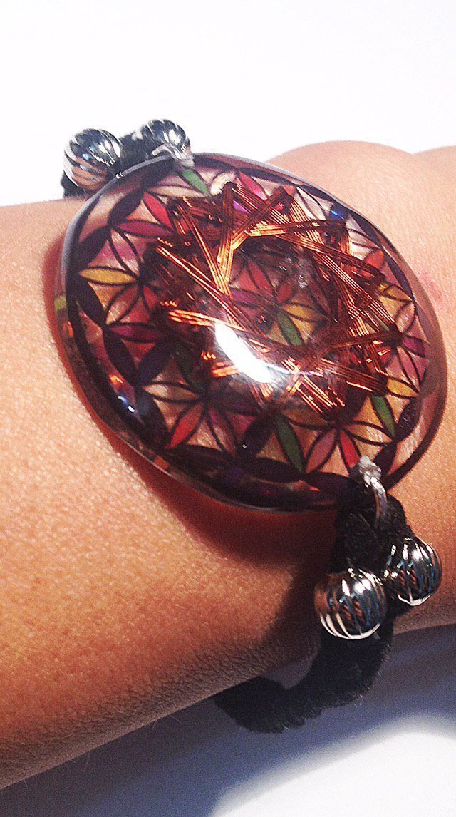 Pulsera Flor de la Vida 12 Vortex Armonizador de Nadi Pariksha - Metayantra MǸxico