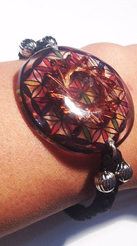 Thumbnail for Pulsera Flor de la Vida 12 Vortex Armonizador de Nadi Pariksha - Metayantra MǸxico