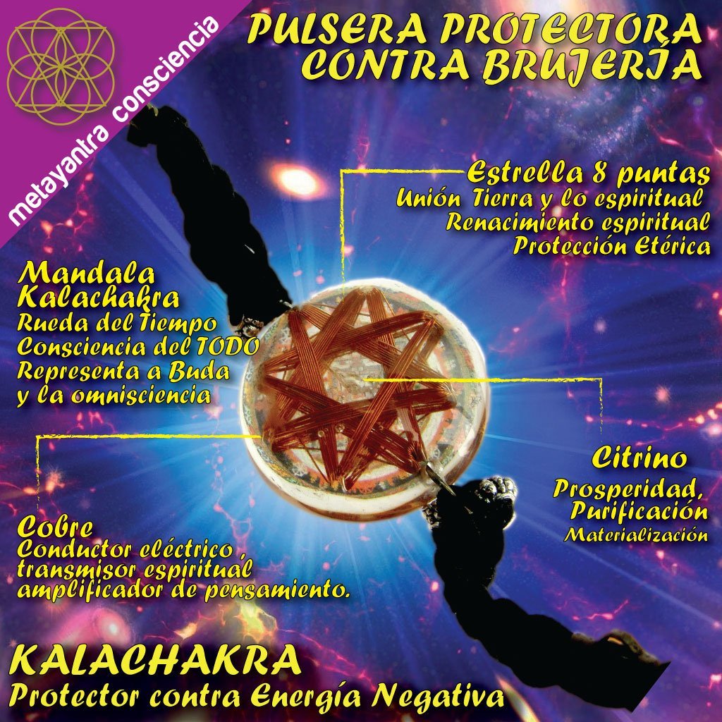 Pulsera Protectora contra BrujerÇða Kalachakra - Metayantra MǸxico