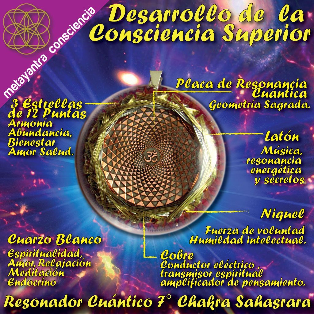 Resonador Cuǭntico 7¶ø Chakra Sahasrara - Metayantra MǸxico