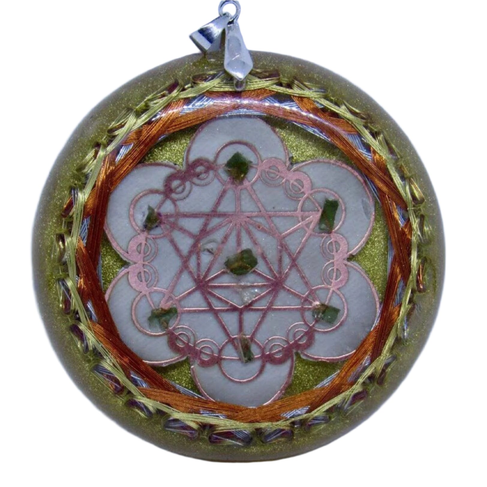 Resonador Cuǭntico con Moldavita para ADN Cley Hill Crop 36 Vortex - ENVǍO EXPRESS - Metayantra MǸxico