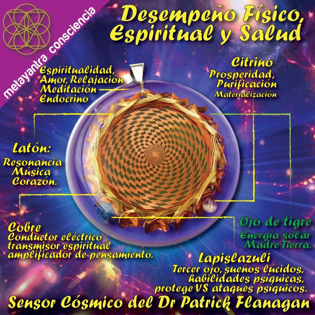 Sensor CÇüsmico del Dr Patrick Flanagan CON MOLDAVITA - Metayantra MǸxico