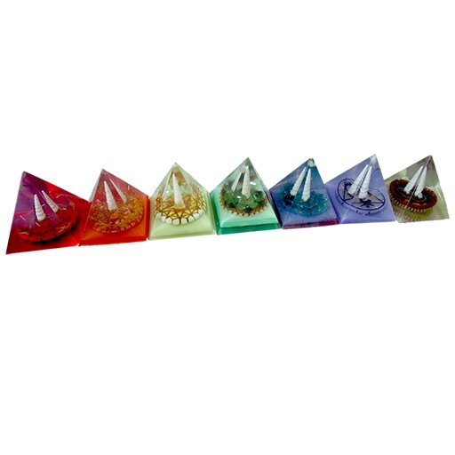 Set Completo Kit Pirǭmides con Generador Cuǭntico de los 7 Chakras - Metayantra MǸxico