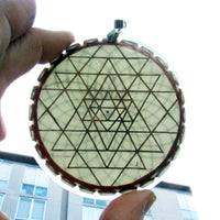 Thumbnail for Sri Yantra Doble con Moldavita - Metayantra MǸxico