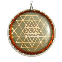 Thumbnail for Sri Yantra Doble con Moldavita - Metayantra MǸxico