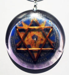 Tetragrammaton Hexagrama con Moldavita - Metayantra México