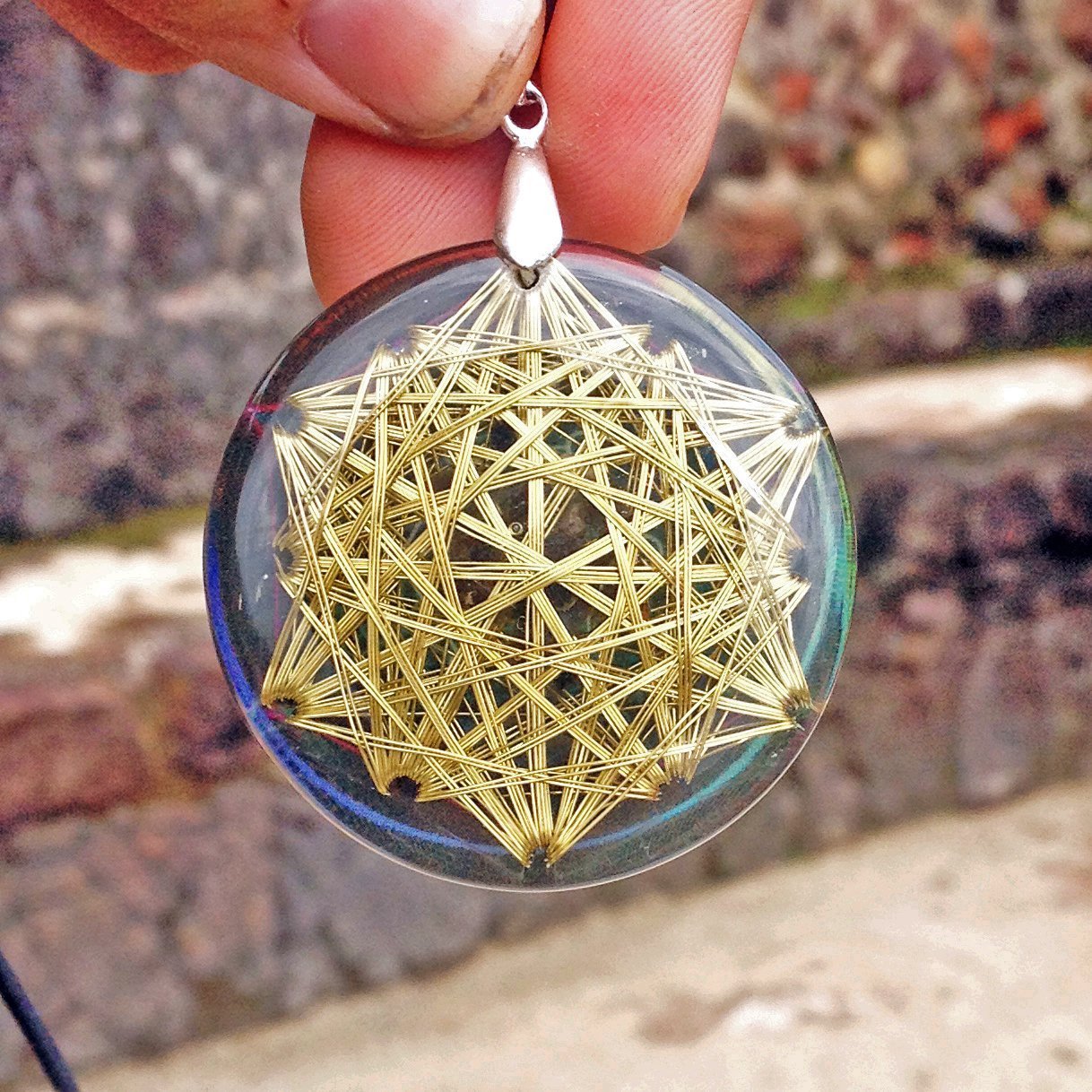 Vector de Equilibrio Dorado con Shungite - Metayantra MǸxico